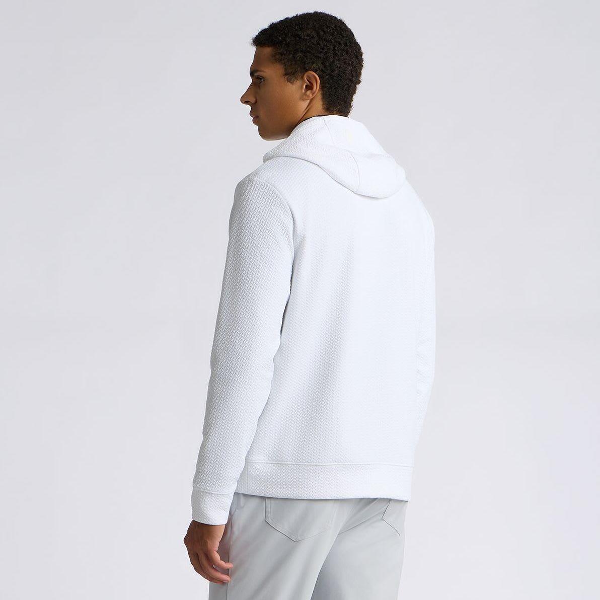 Pebble Quilted Hoodie Snow