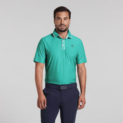 x AP Tipped Jacquard Polo Sparkling Green