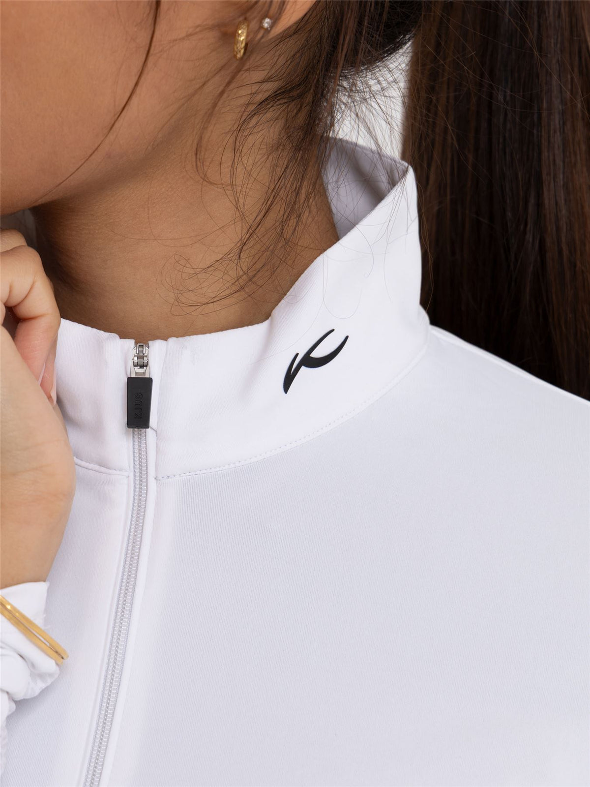 Womens Sunshine Sport Half Zip White