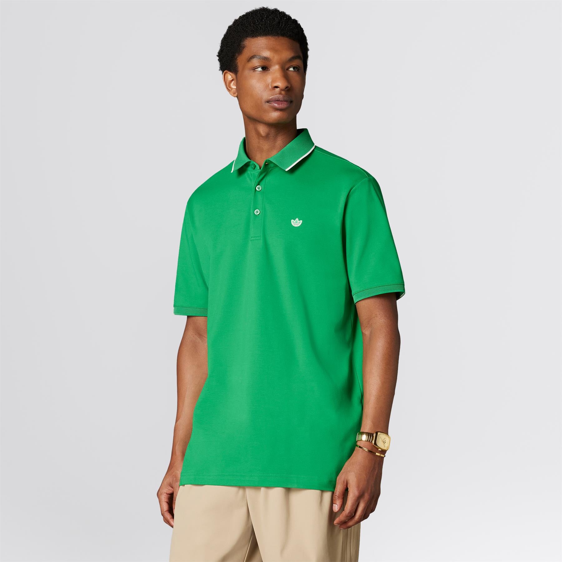 Twistknit Trefoil Polo Green