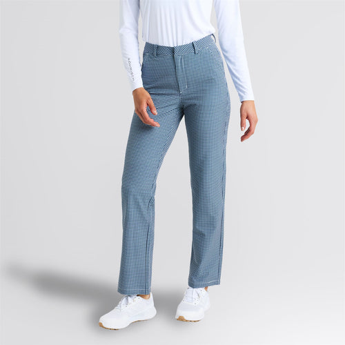 Fairway Brushed Pants Minicheck Navy