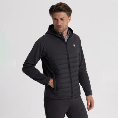 Apex Hybrid Hooded Jacket Carbon Black