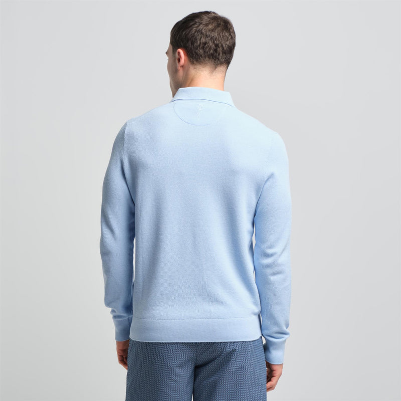 RLX Cotton Coolmax Polo Sweater Office Blue