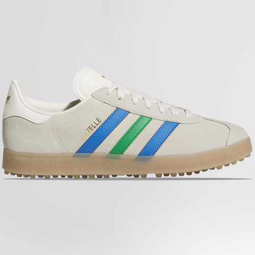 Gazelle Spikeless Golf Shoes Chalk White/Green/Bluebird