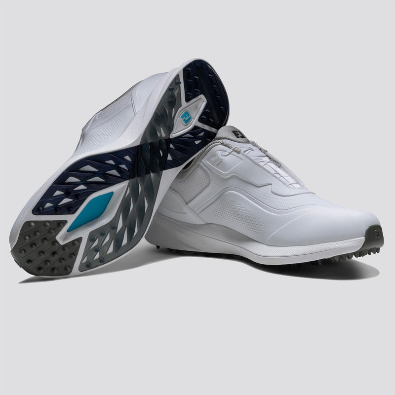 Pro Spikeless BOA Golf Shoes White/Grey