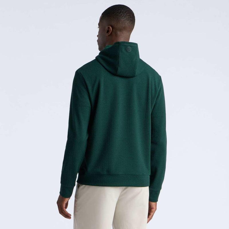 Pebble Quilted Hoodie Pine