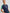 Tech Pique Contrast Panel Quarter Zip Polo Twilight