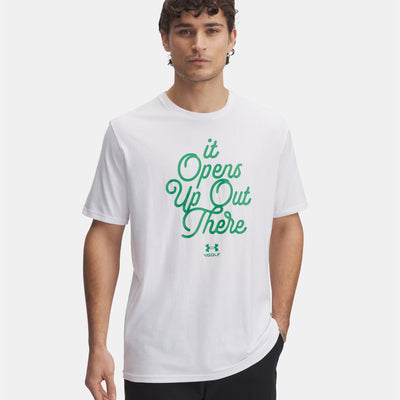 Golf Open Up T-Shirt White/Team Green