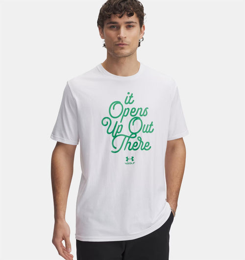 Golf Open Up T-Shirt White/Team Green