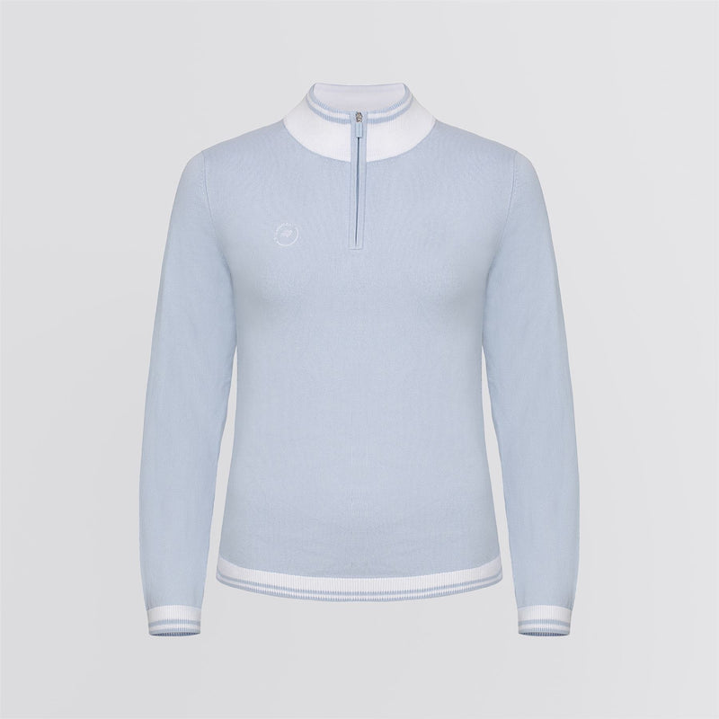 Kora Knitted Half Zip Mid Layer Skyway