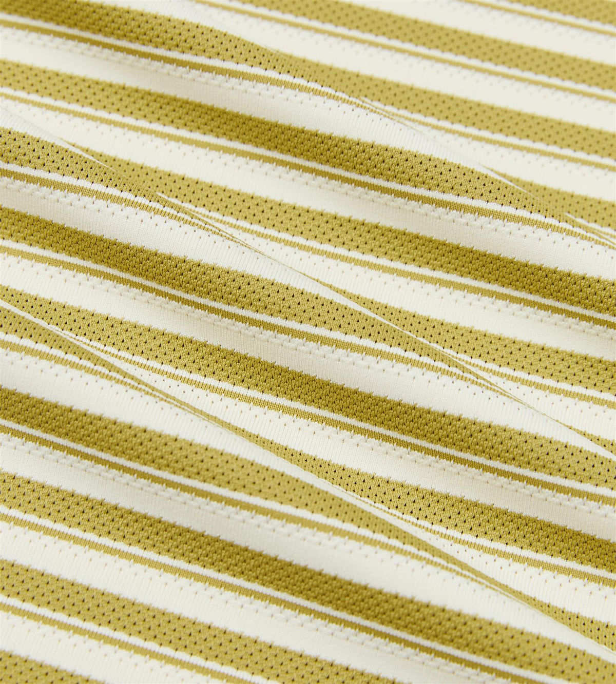 Engineer Stripe Polo Khaki/Cream