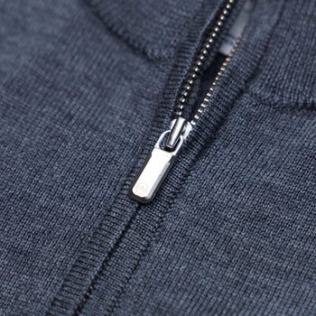 Autumn Crest Quarter Zip Merino Knit Mid Layer Charcoal