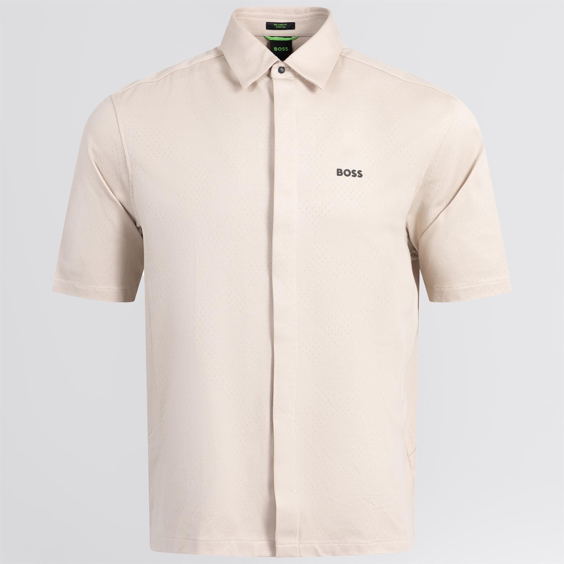 Mesh Heritage Shirt Open Beige