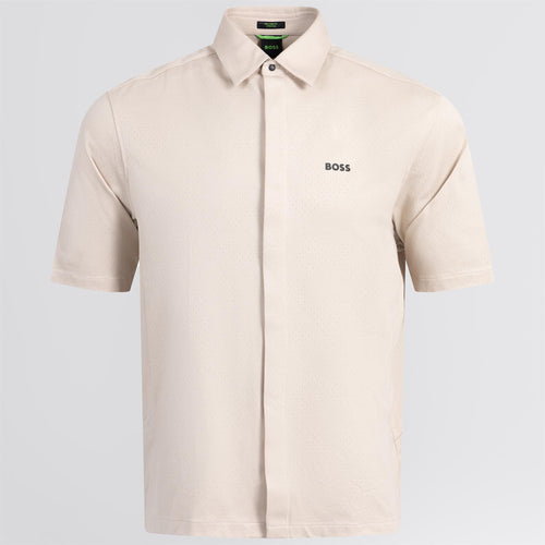 Mesh Heritage Shirt Open Beige