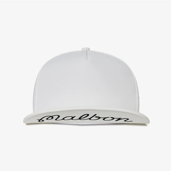 Malbon Golf x Jesper Parnevik 5-Panel Cap White | TRENDYGOLF UK