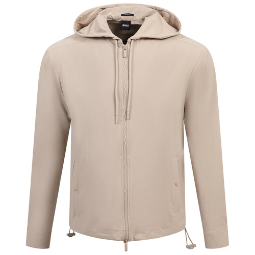 Olson Full Zip Hoodie Light Beige - SS25