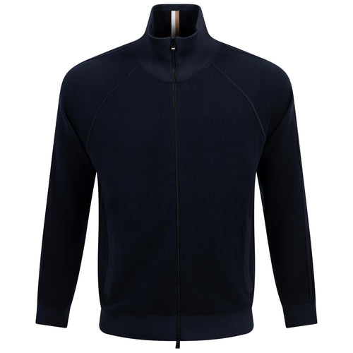 Domico Full Zip Cardigan Dark Blue - SS25