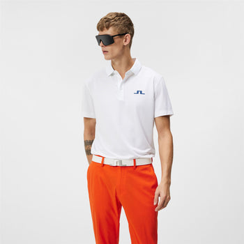 Bridge Regular Fit Tech Mesh Polo White
