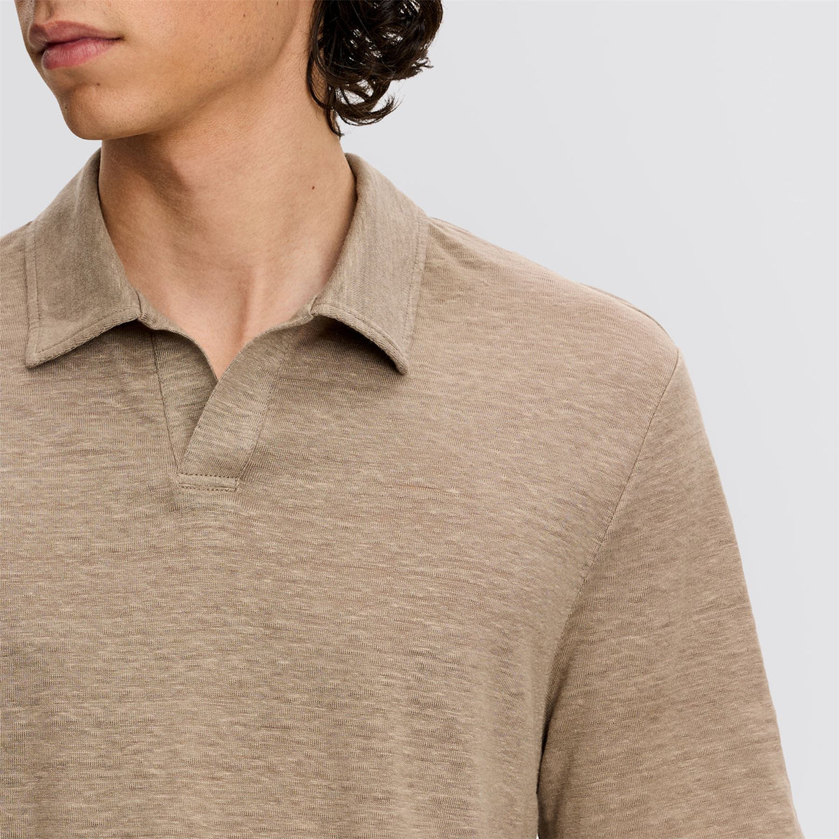 Roy Linen Polo Brindle