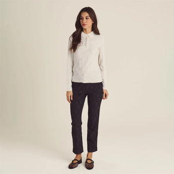 Sophie LS Polo Ivory
