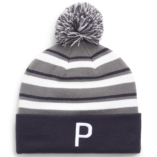 WRMLBL Stripe Pom Beanie Navy Blazer/Slate Sky - 2025