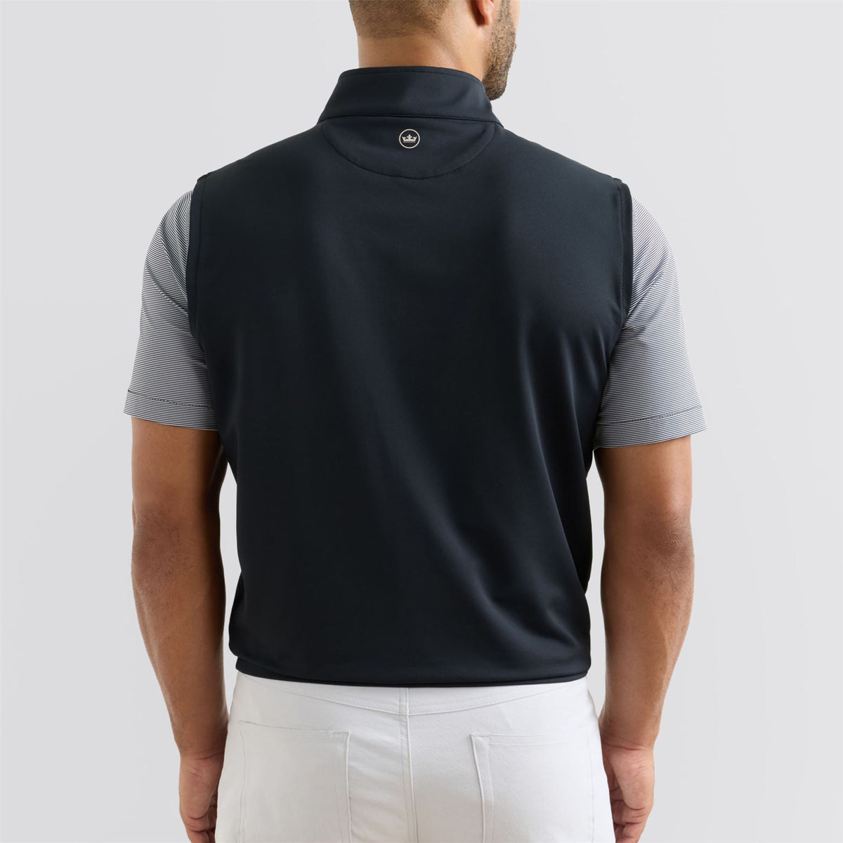 Galway Stretch Loop TY Quarter Zip Vest Black