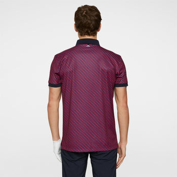 Tour Tech Print Polo Tour Geo Navy