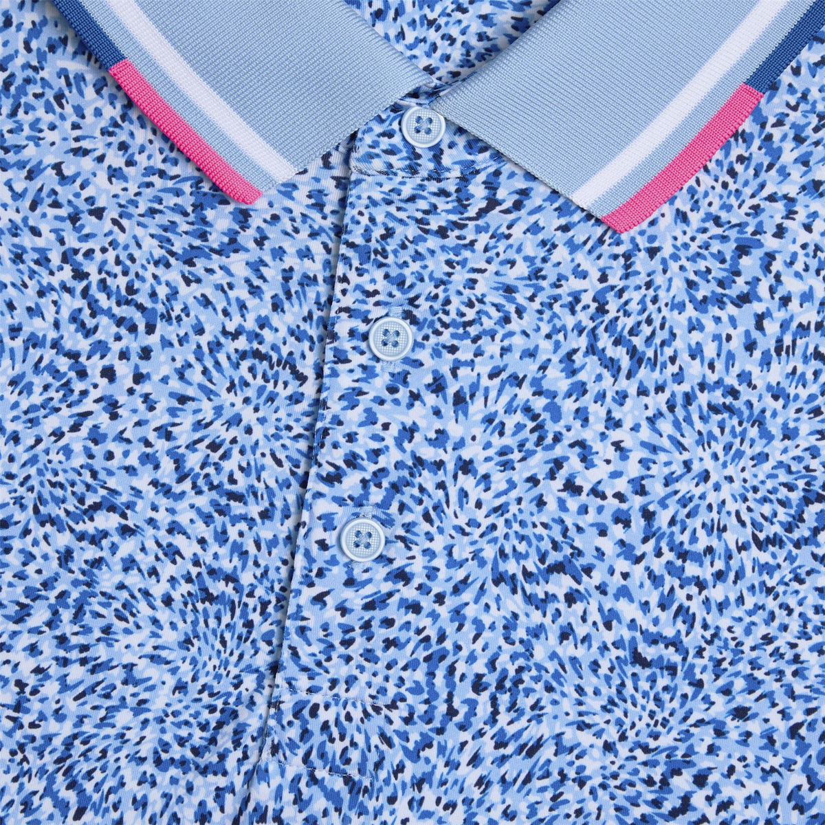 Fireworks Print Tech Jersey Polo Baja