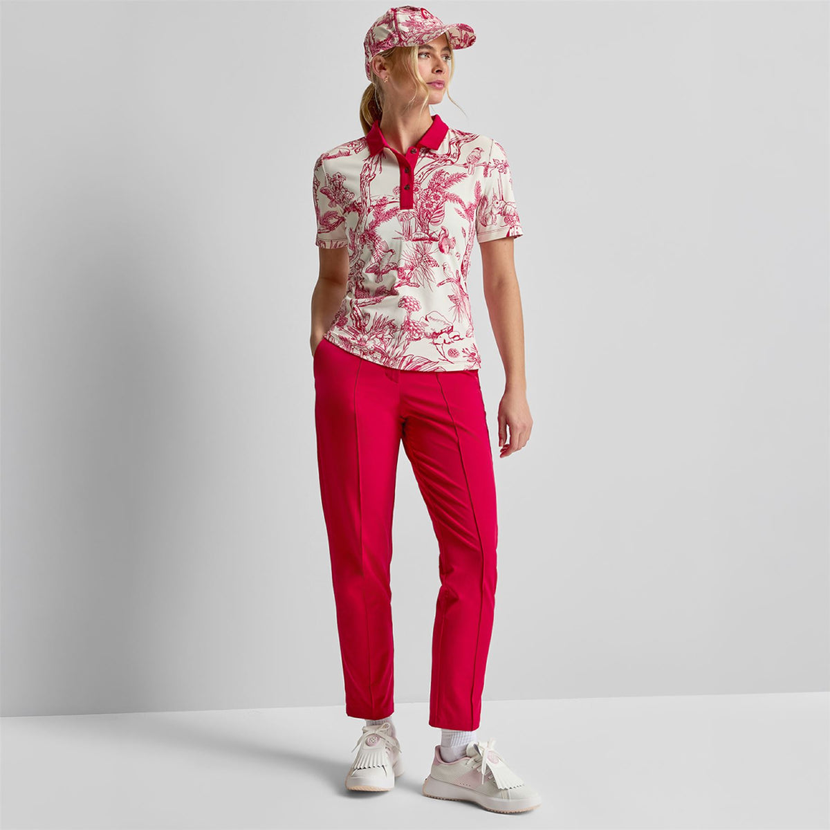 Printed Polo Red Botanical