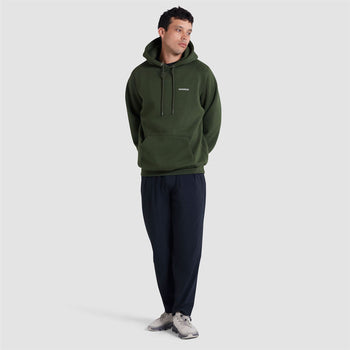 Organic Knitted Cotton Logo Hoodie Green