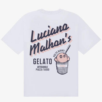 Malbon Golf Gelato Stand Pocket T-Shirt White | TRENDYGOLF UK