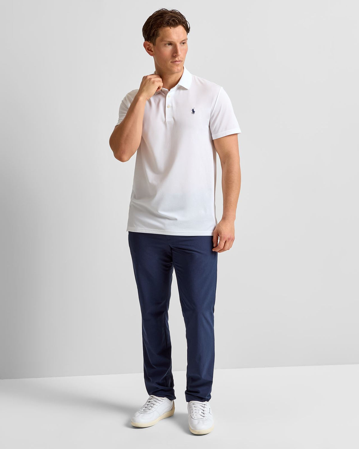 RLX Tailored Fit Tour Pique Polo Ceramic White