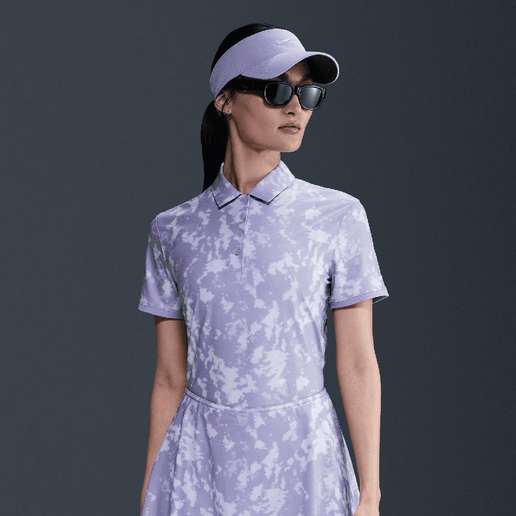 Dri-FIT Victory Printed Polo Lilac Ice/White