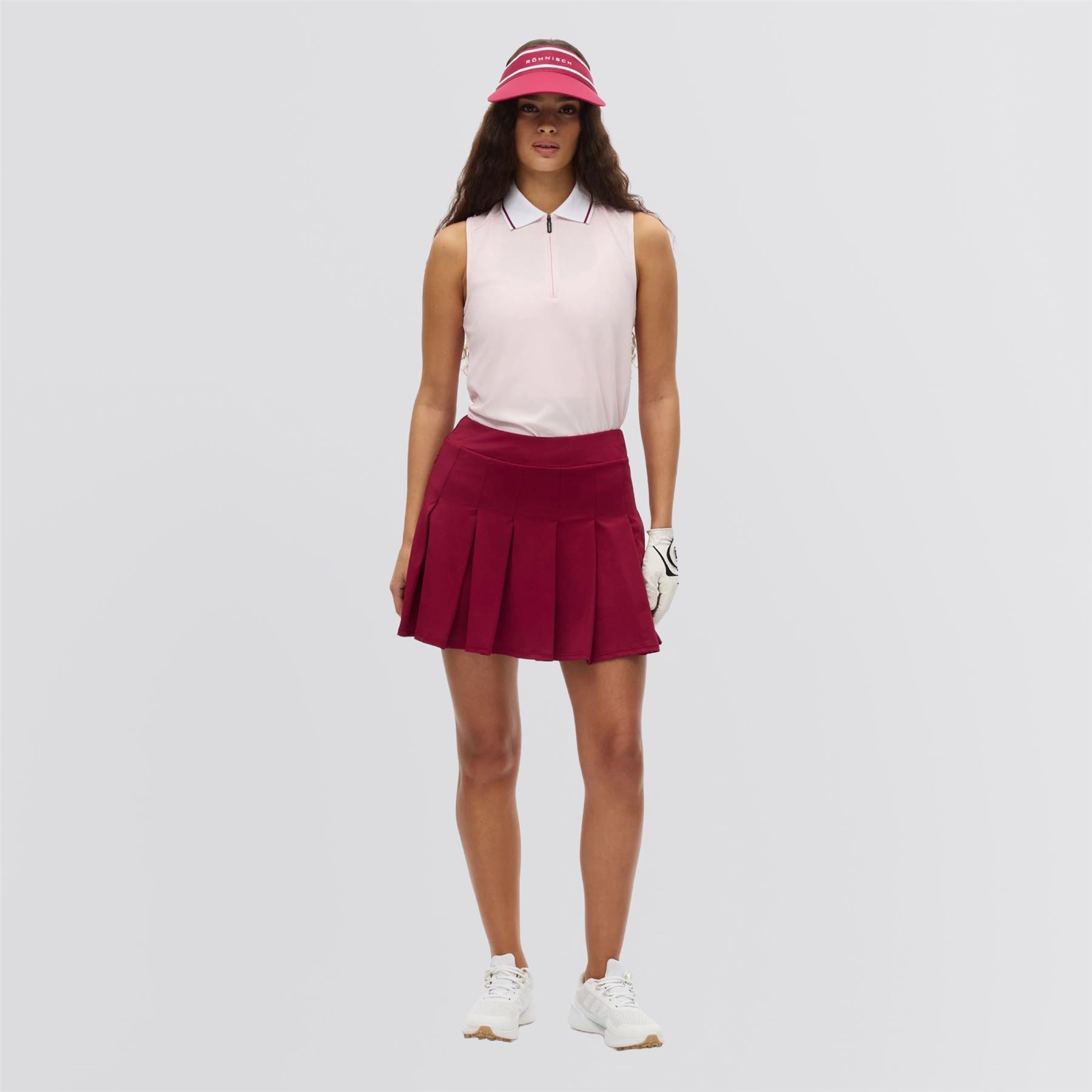 Nicky Pleated Skort Beet Red