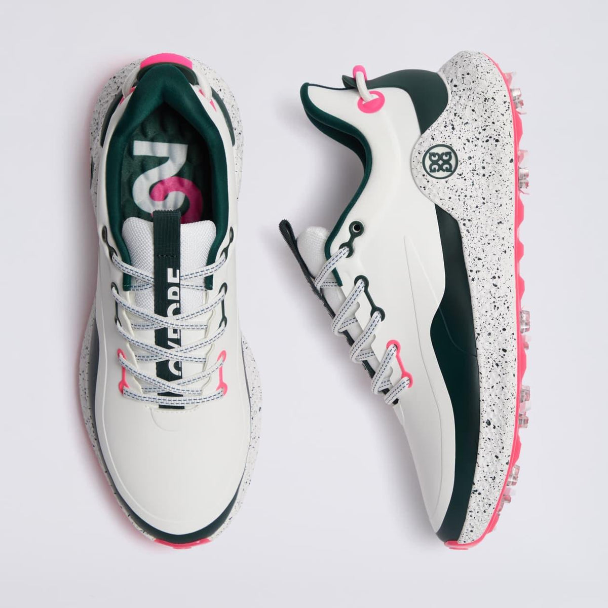 MG4+ O2 G/Lock Perforated Spiked Golf Shoes Pine/Knockout Pink
