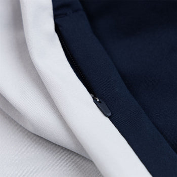 Pure Colourblock Quarter Zip Mid Layer Grey/Navy
