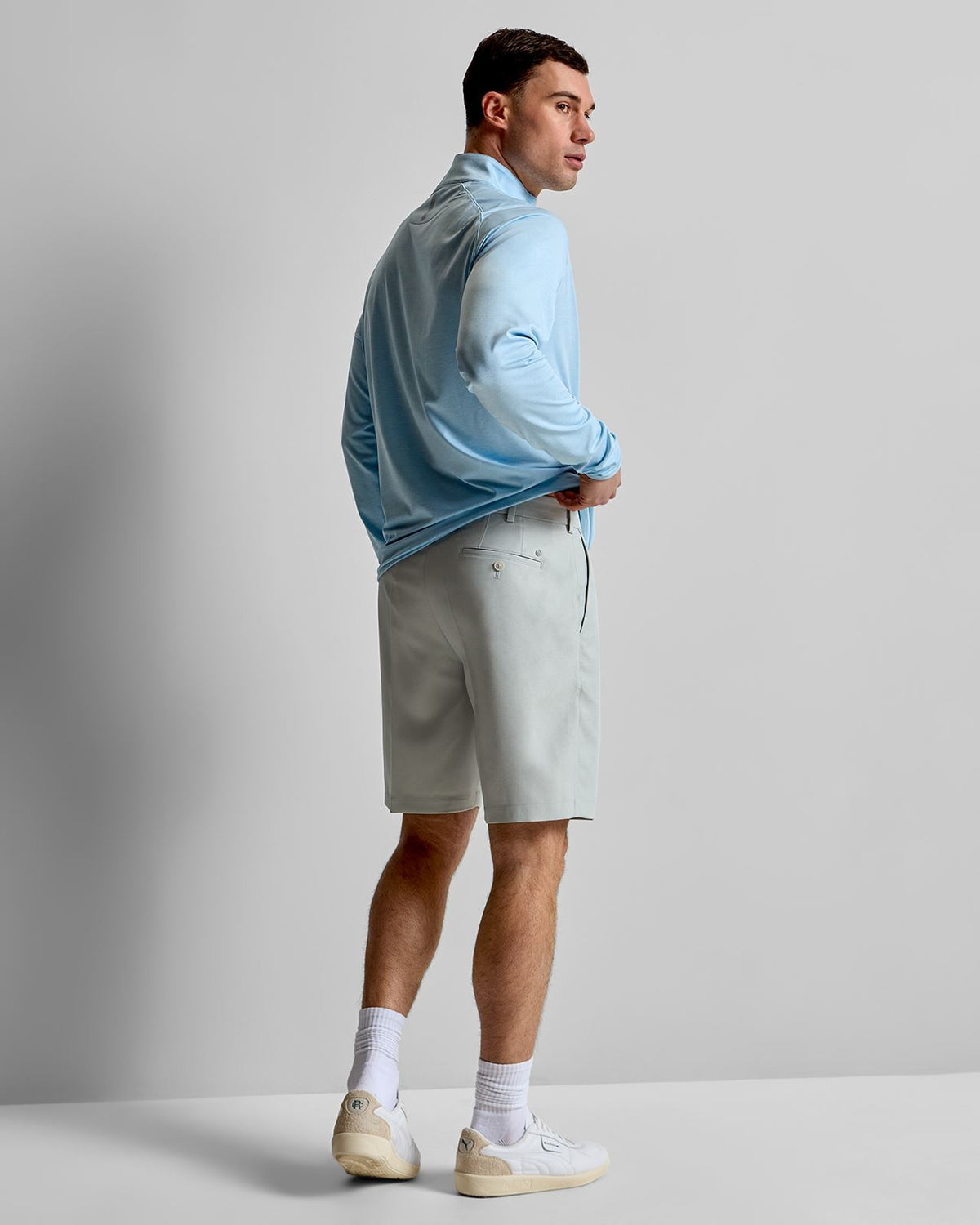 Salem 9-inch Performance Classic Fit Shorts British Grey