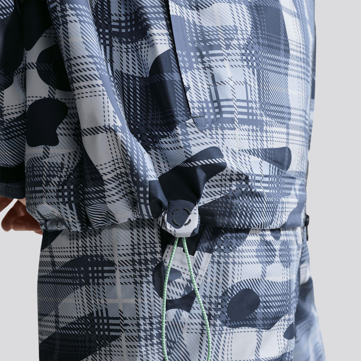 Nike Storm-FIT ADV Tartan Camo Waterproof Jacket - fabric texture close-up