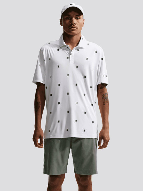 Dri-FIT Par 5 Icon Stack Print Polo White/Malachite