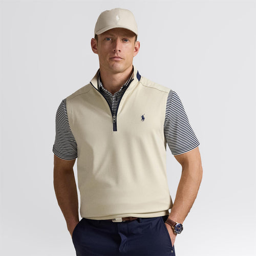RLX Half Zip Stretch Jersey Gilet Basic Sand