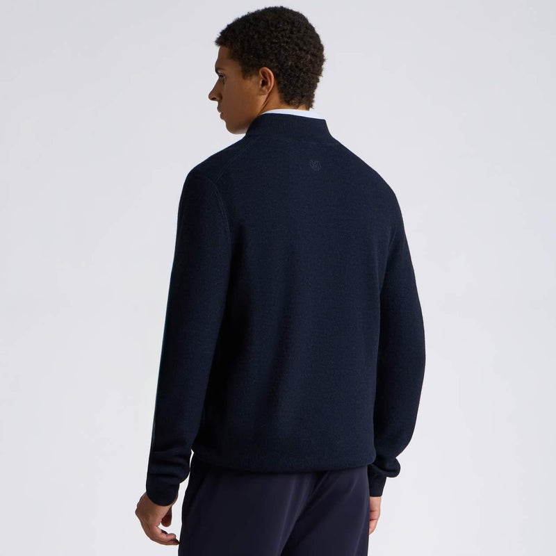 The Club Merino Wool Quarter Zip Sweater Twilight
