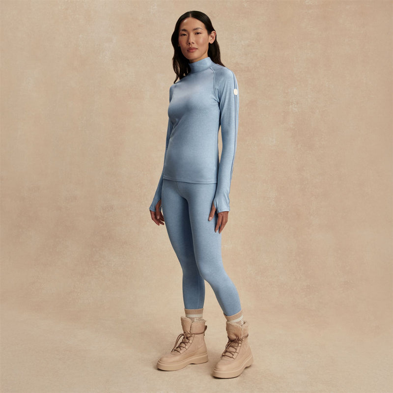 Always Warm Mock Neck Base Layer Glacier Marl