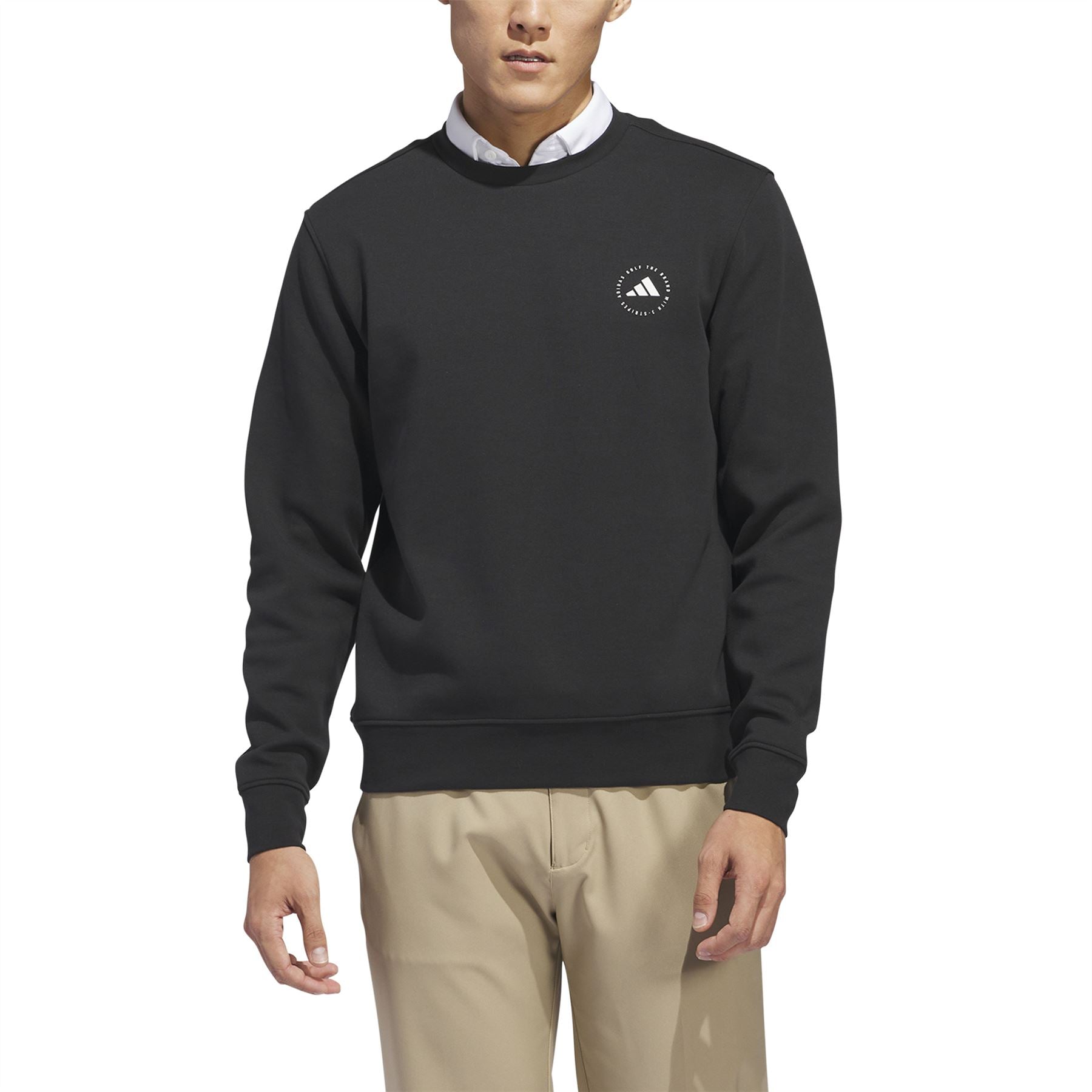 adidas Core Crew Neck Regular Sweatshirt Black | TRENDYGOLF 