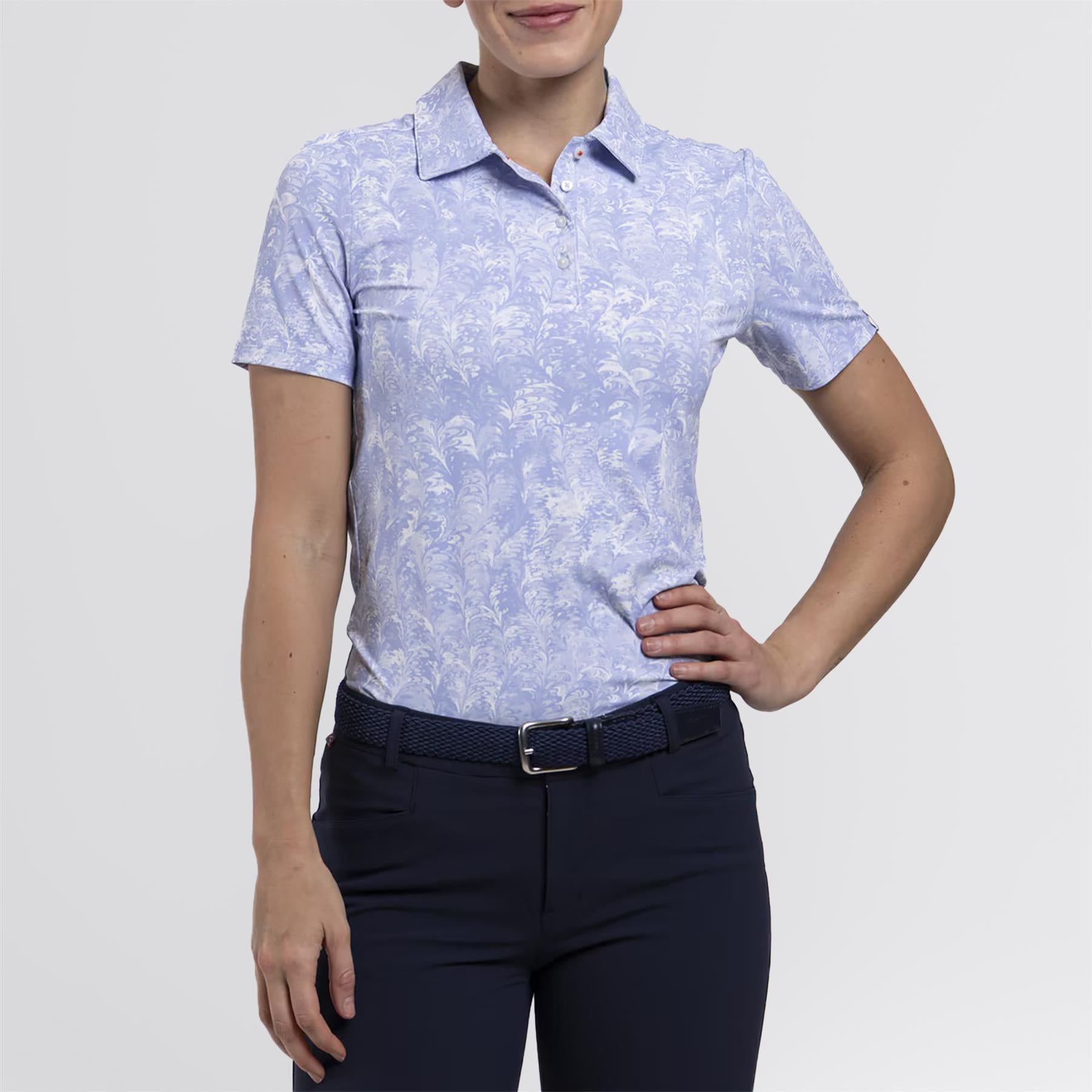 Enya Printed Polo Reflection/White