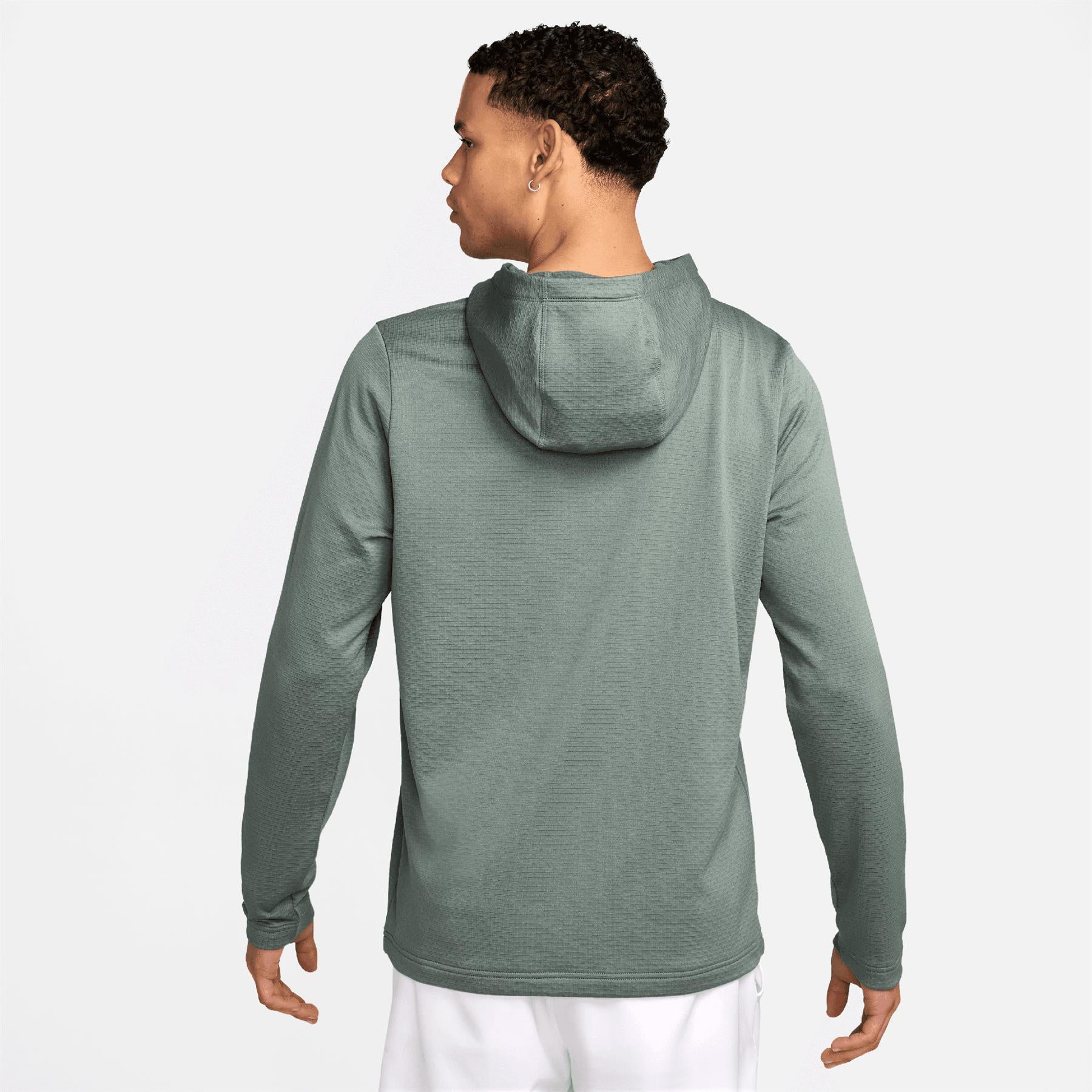 Nike Dri-FIT Tour Lightweight Hoodie Clay Green/Ivory TRENDYGOLF UK