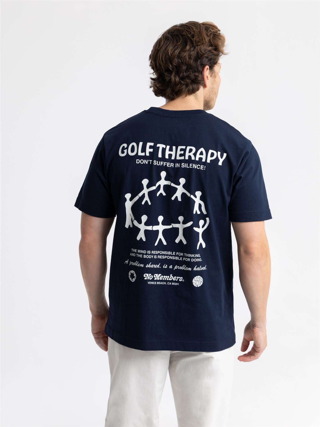 Golf Therapy Tee Navy