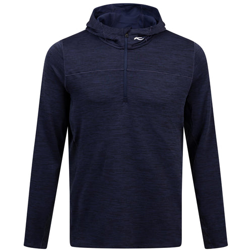 Liam Hooded Half Zip Mid Layer Atlanta Blue - 2024