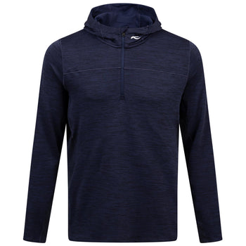 Liam Hooded Half Zip Mid Layer Atlanta Blue