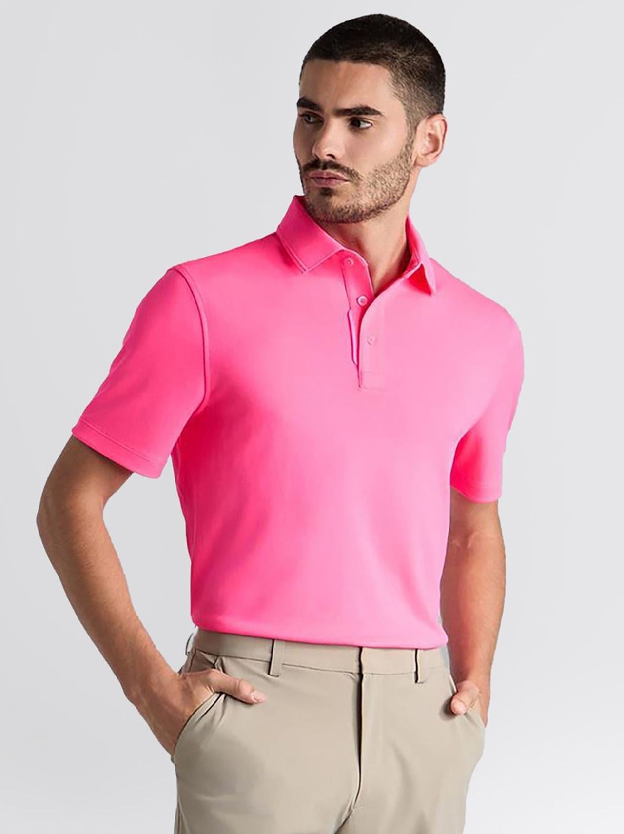 Essential Performance Pique Polo Knockout Pink