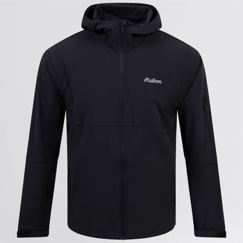 Malbon Golf Performance Full Zip Shell Jacket Black